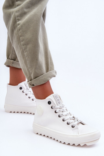 Voľnočasová obuv Big Star zateplená biela farba GG274108 2