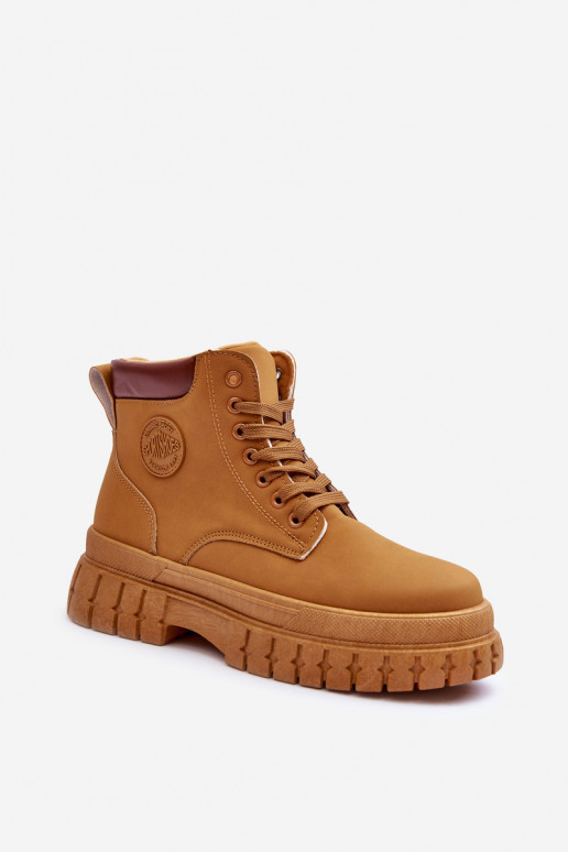 topánky na platforme v hnedej farbe Calys topánky na platforme v hnedej farbe Calys