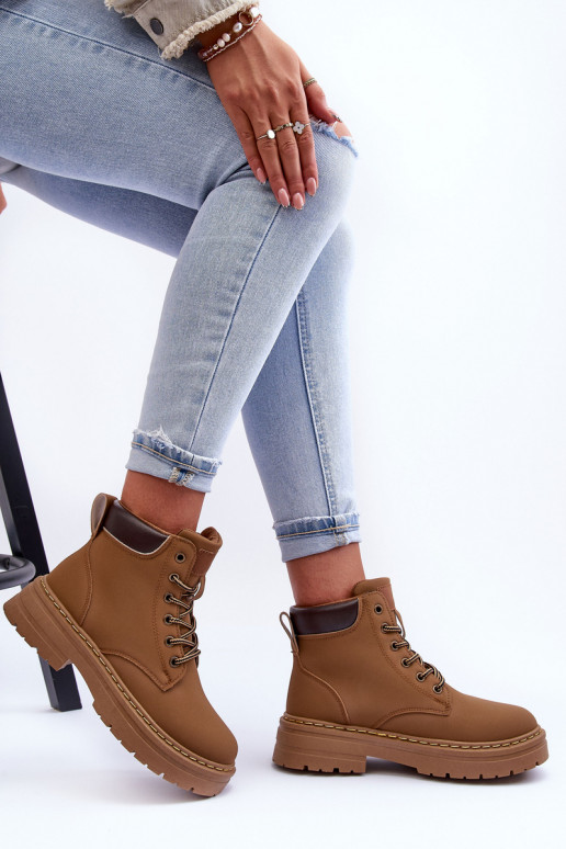 topánky Čižmy vyteplené béžové Corbin topánky Čižmy vyteplené béžové Corbin