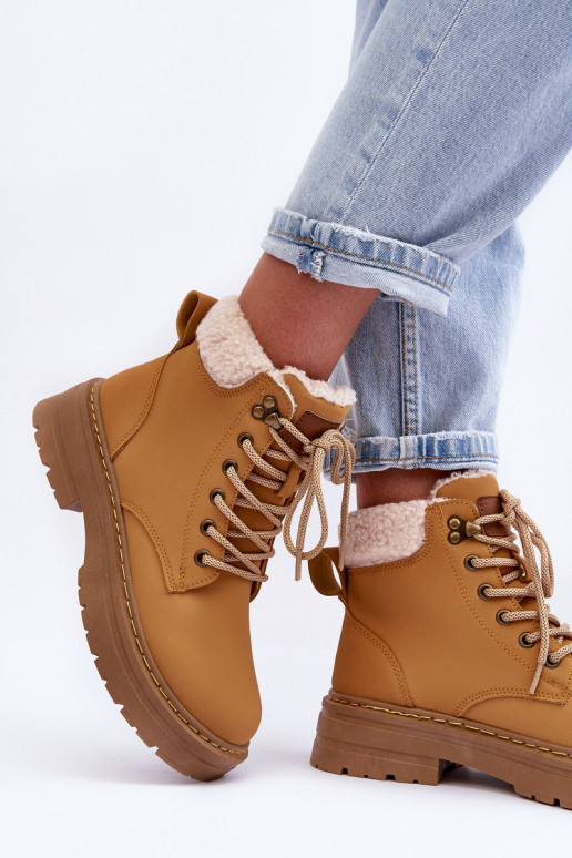 čižmy s oteplením v hnedej farbe Jette čižmy s oteplením v hnedej farbe Jette
