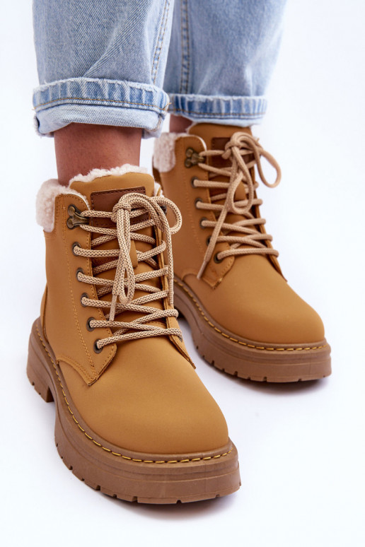 čižmy s oteplením v hnedej farbe Jette čižmy s oteplením v hnedej farbe Jette