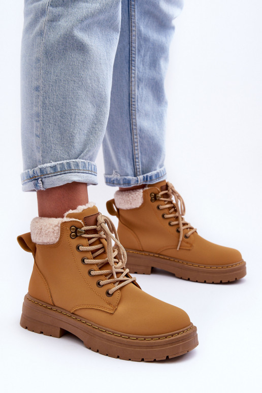 čižmy s oteplením v hnedej farbe Jette čižmy s oteplením v hnedej farbe Jette