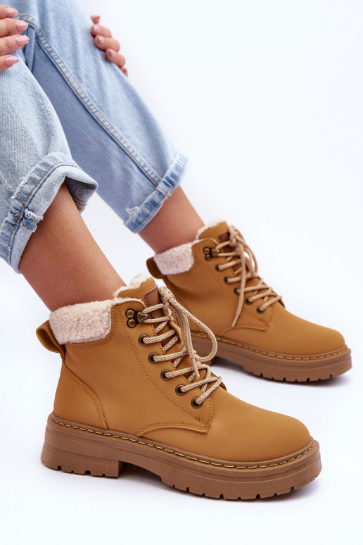 čižmy s oteplením v hnedej farbe Jette čižmy s oteplením v hnedej farbe Jette