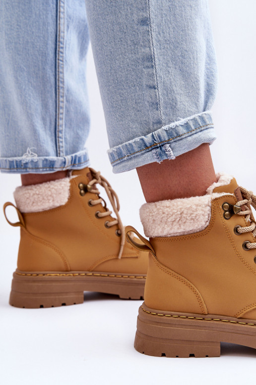čižmy s oteplením v hnedej farbe Jette čižmy s oteplením v hnedej farbe Jette