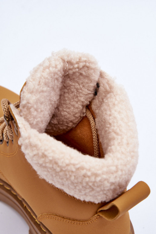 čižmy s oteplením v hnedej farbe Jette čižmy s oteplením v hnedej farbe Jette