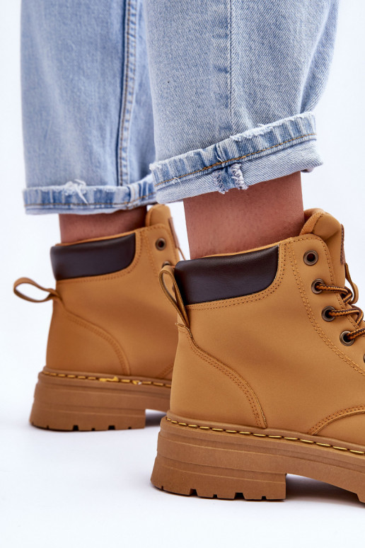 čižmy Teplé čižmy hnedej farby Corbin čižmy Teplé čižmy hnedej farby Corbin