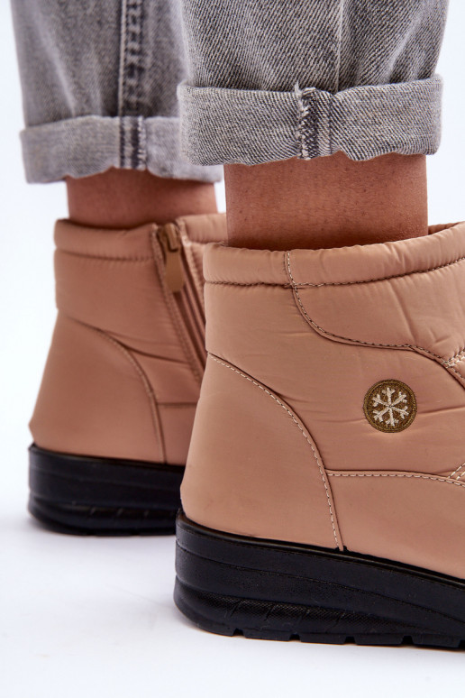 Snehule Dámske zahriať sa béžová Helis