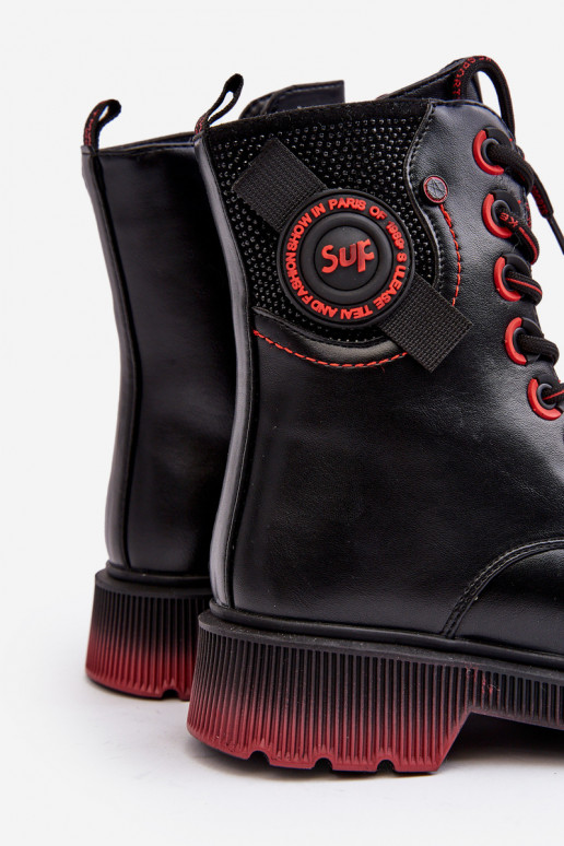 Teplé detské čižmy v čiernej farbe Askya Teplé detské čižmy v čiernej farbe Askya