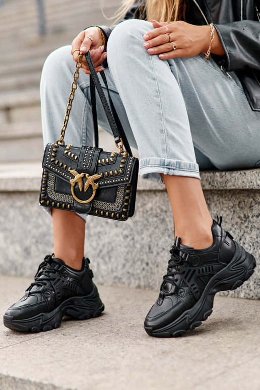 Dámska športová obuv, tenisky čiernej farby Toderus Dámska športová obuv, tenisky čiernej farby Toderus