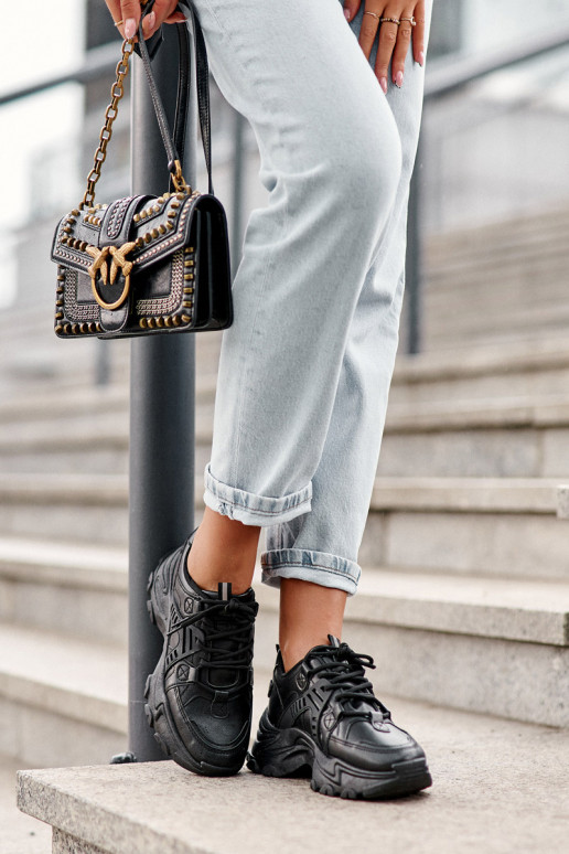 Dámska športová obuv, tenisky čiernej farby Toderus Dámska športová obuv, tenisky čiernej farby Toderus