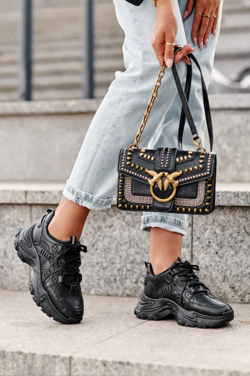 Dámska športová obuv, tenisky čiernej farby Toderus Dámska športová obuv, tenisky čiernej farby Toderus