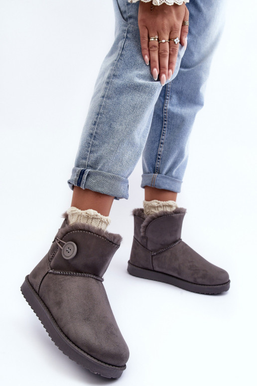 oteplené snehule s ornamentami v sivej farbe Siriol oteplené snehule s ornamentami v sivej farbe Siriol