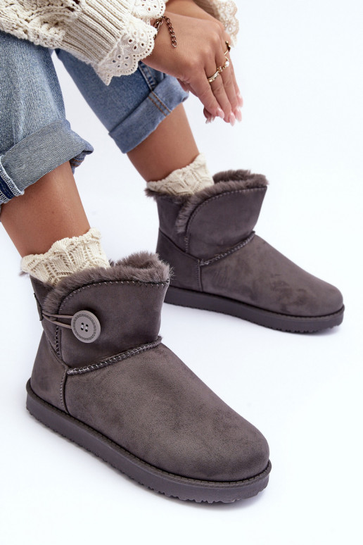 oteplené snehule s ornamentami v sivej farbe Siriol oteplené snehule s ornamentami v sivej farbe Siriol