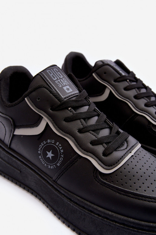 Dámska športová obuv, tenisky Big Star MM274232 čiernej farby