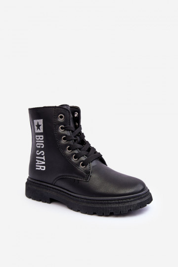 Čižmy Detské vyhrievané Big Star MM374152 čiernej farby