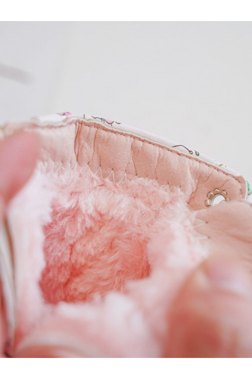 oteplené Detské čižmy na zips ružovej farby Dolida oteplené Detské čižmy na zips ružovej farby Dolida