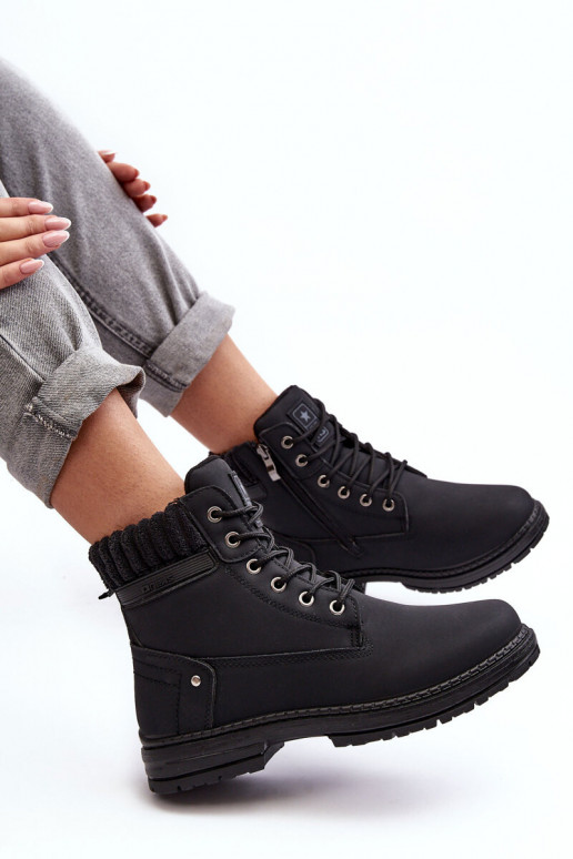 čižmy sú oteplené v čiernej farbe Katalis