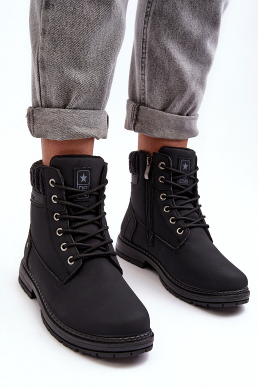 čižmy sú oteplené v čiernej farbe Katalis