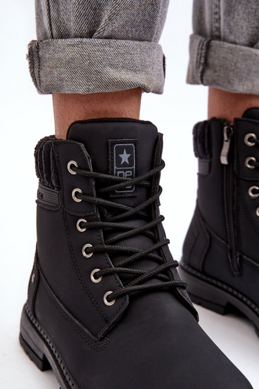 čižmy sú oteplené v čiernej farbe Katalis