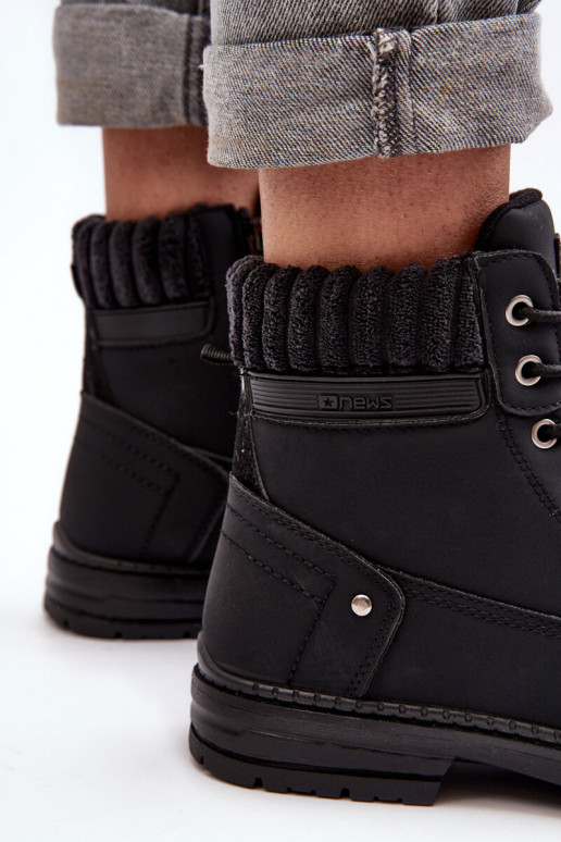 čižmy sú oteplené v čiernej farbe Katalis