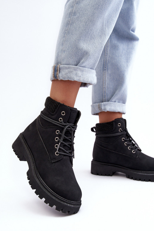 Teplé dámske čižmy v čiernej farbe Cross Jeans MM2R4012C Teplé dámske čižmy v čiernej farbe Cross Jeans MM2R4012C