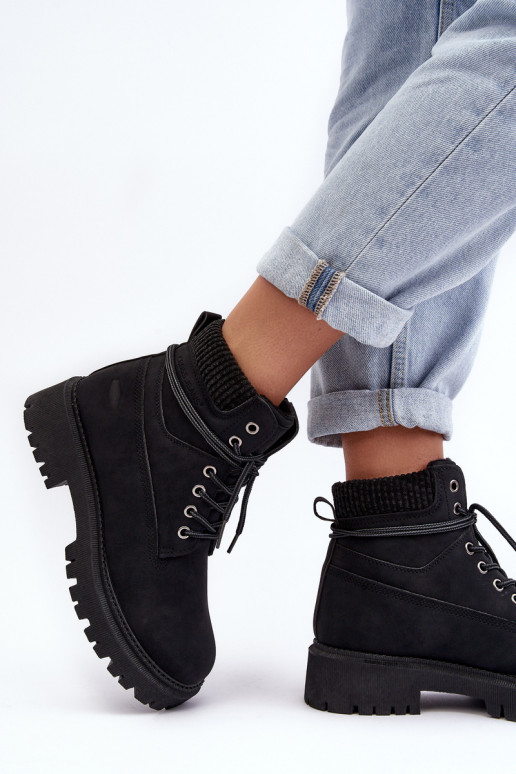 Teplé dámske čižmy v čiernej farbe Cross Jeans MM2R4012C Teplé dámske čižmy v čiernej farbe Cross Jeans MM2R4012C