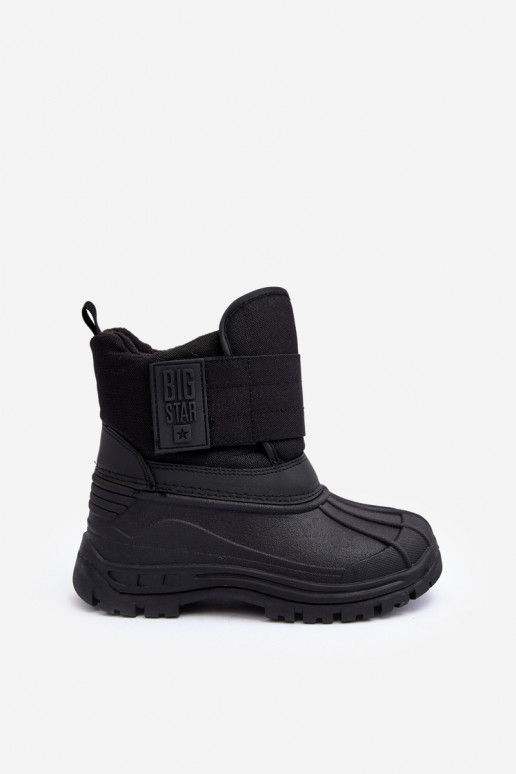 Detské snehule s lepiacim zapínaním v čiernej farbe Big Star MM374122 Detské snehule s lepiacim zapínaním v čiernej farbe Big Star MM374122