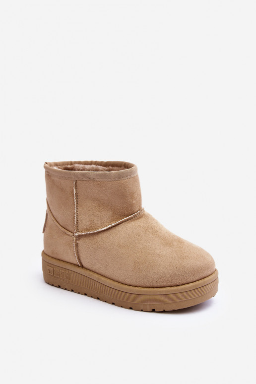 Detské snehule vyteplené béžové Big Star MM374056 Detské snehule vyteplené béžové Big Star MM374056