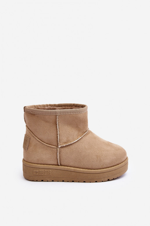 Detské snehule vyteplené béžové Big Star MM374056 Detské snehule vyteplené béžové Big Star MM374056