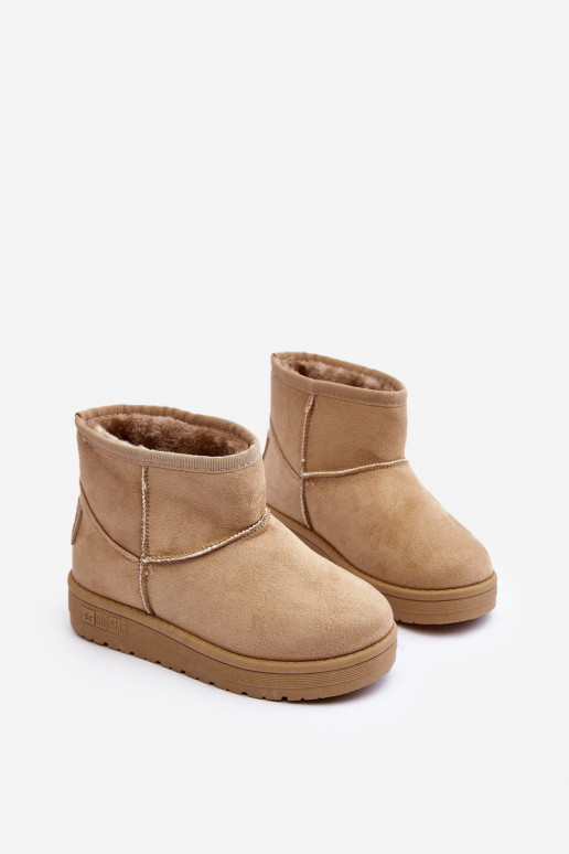 Detské snehule vyteplené béžové Big Star MM374056 Detské snehule vyteplené béžové Big Star MM374056