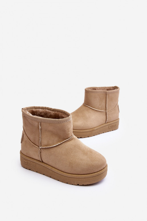 Detské snehule vyteplené béžové Big Star MM374056 Detské snehule vyteplené béžové Big Star MM374056