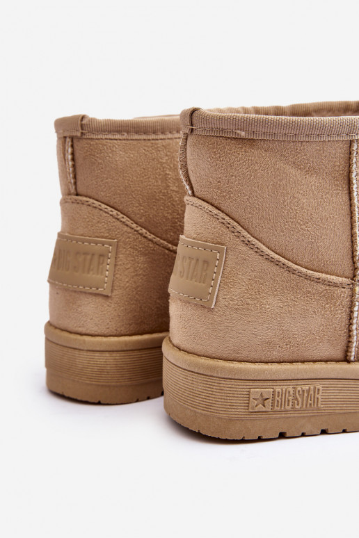 Detské snehule vyteplené béžové Big Star MM374056 Detské snehule vyteplené béžové Big Star MM374056