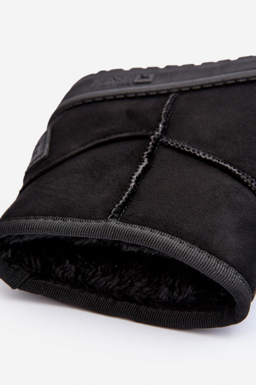 Detské snehule vyteplené v čiernej farbe Big Star MM374054