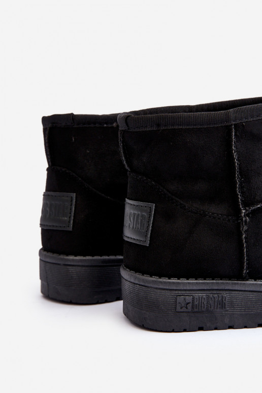 Detské snehule vyteplené v čiernej farbe Big Star MM374054