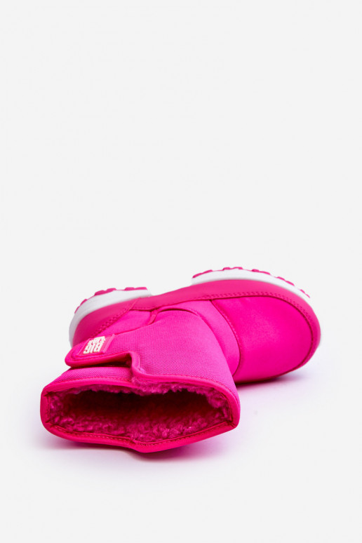 snehule oteplené s lepiacim zapínaním Detské ružové Big Star MM374121 snehule oteplené s lepiacim zapínaním Detské ružové Big Star MM374121