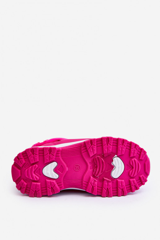 snehule oteplené s lepiacim zapínaním Detské ružové Big Star MM374121 snehule oteplené s lepiacim zapínaním Detské ružové Big Star MM374121