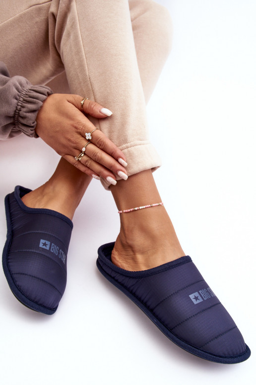 Klasický model papuče tmavomodré Big Star KK274601 Klasický model papuče tmavomodré Big Star KK274601