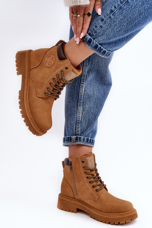 oteplené čižmy hnedej farby Felizia oteplené čižmy hnedej farby Felizia