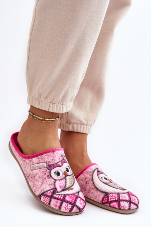 domáce Papuče Papuče Sowa Inblu GF000018 ružovej farby
