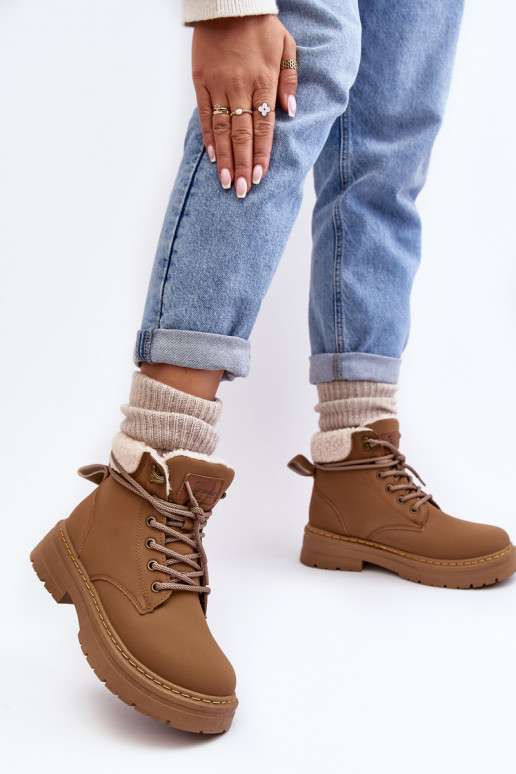 čižmy s hrejivou hnedou farbou Lynnvia čižmy s hrejivou hnedou farbou Lynnvia