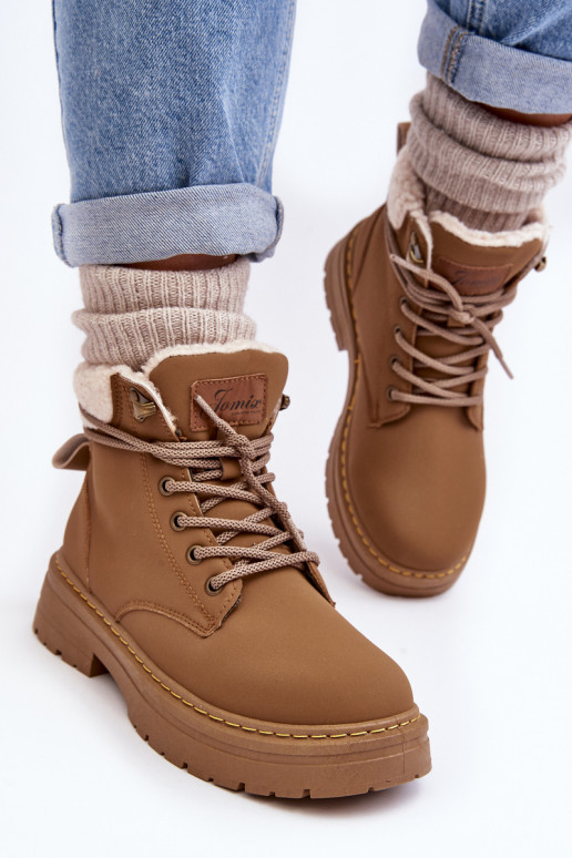 čižmy s hrejivou hnedou farbou Lynnvia čižmy s hrejivou hnedou farbou Lynnvia