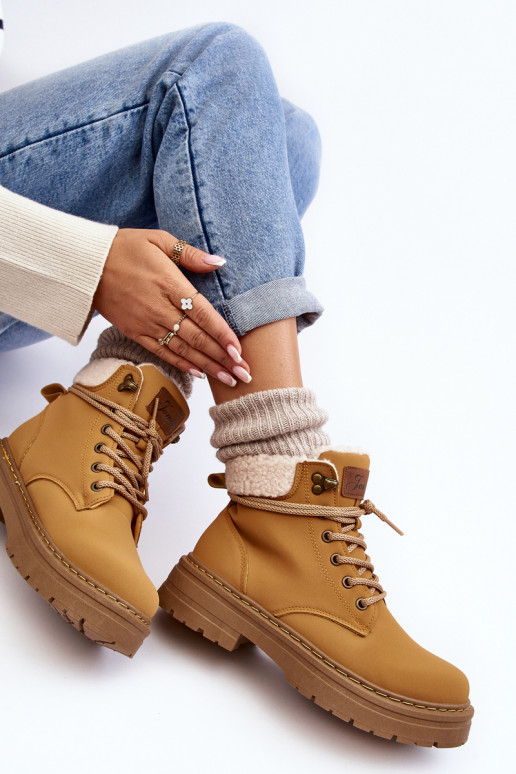 čižmy s hrejivou hnedou farbou Lynnvia