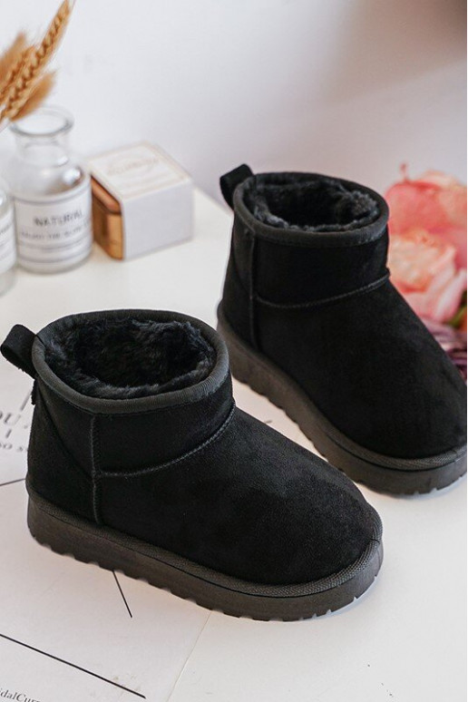 Detské snehule Čižmy vyteplené v čiernej farbe Nallita Detské snehule Čižmy vyteplené v čiernej farbe Nallita