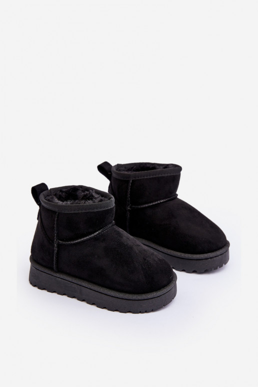 Detské snehule Čižmy vyteplené v čiernej farbe Nallita Detské snehule Čižmy vyteplené v čiernej farbe Nallita
