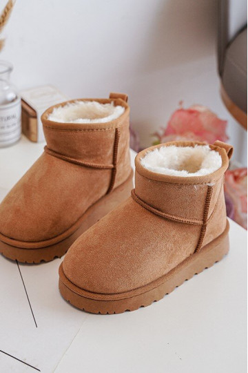 Detské snehule Čižmy vyteplené hnedé Nallita 2