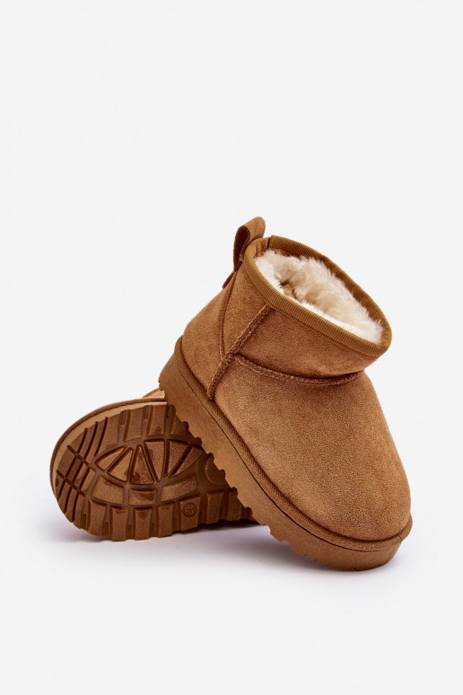 Detské snehule Čižmy vyteplené hnedé Nallita Detské snehule Čižmy vyteplené hnedé Nallita