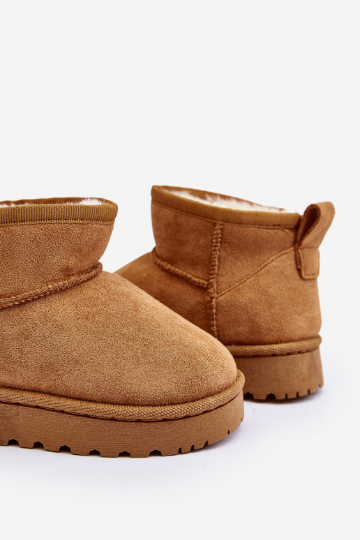 Detské snehule Čižmy vyteplené hnedé Nallita Detské snehule Čižmy vyteplené hnedé Nallita