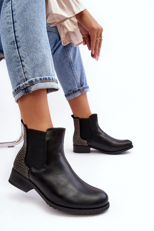 Čižmy v čiernej farbe Donname Čižmy v čiernej farbe Donname