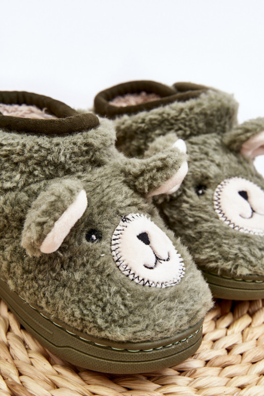 Detské papučky zelenej farby Eberra Detské papučky zelenej farby Eberra