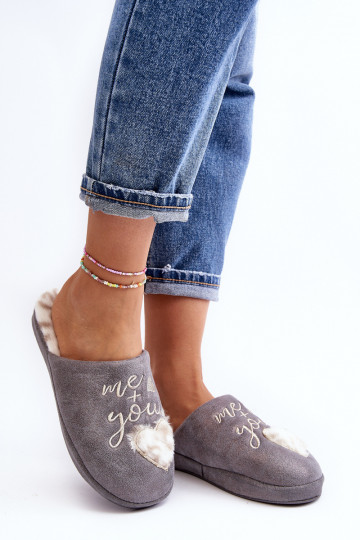 s leskom Papuče šedá Geraja